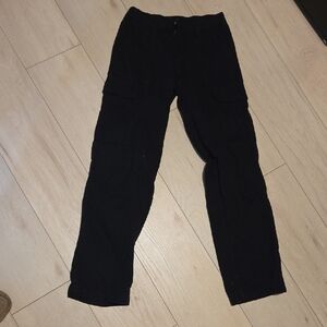 Womens Harlow Black Cargo Pants